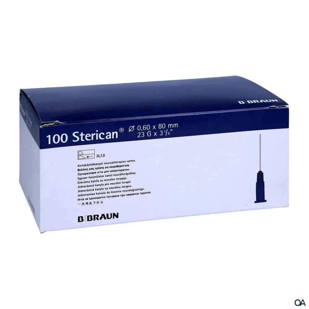 Sterican® Neuraltherapie G23 x 3 1/8", Ø 0,60 x 80 mm, blau	