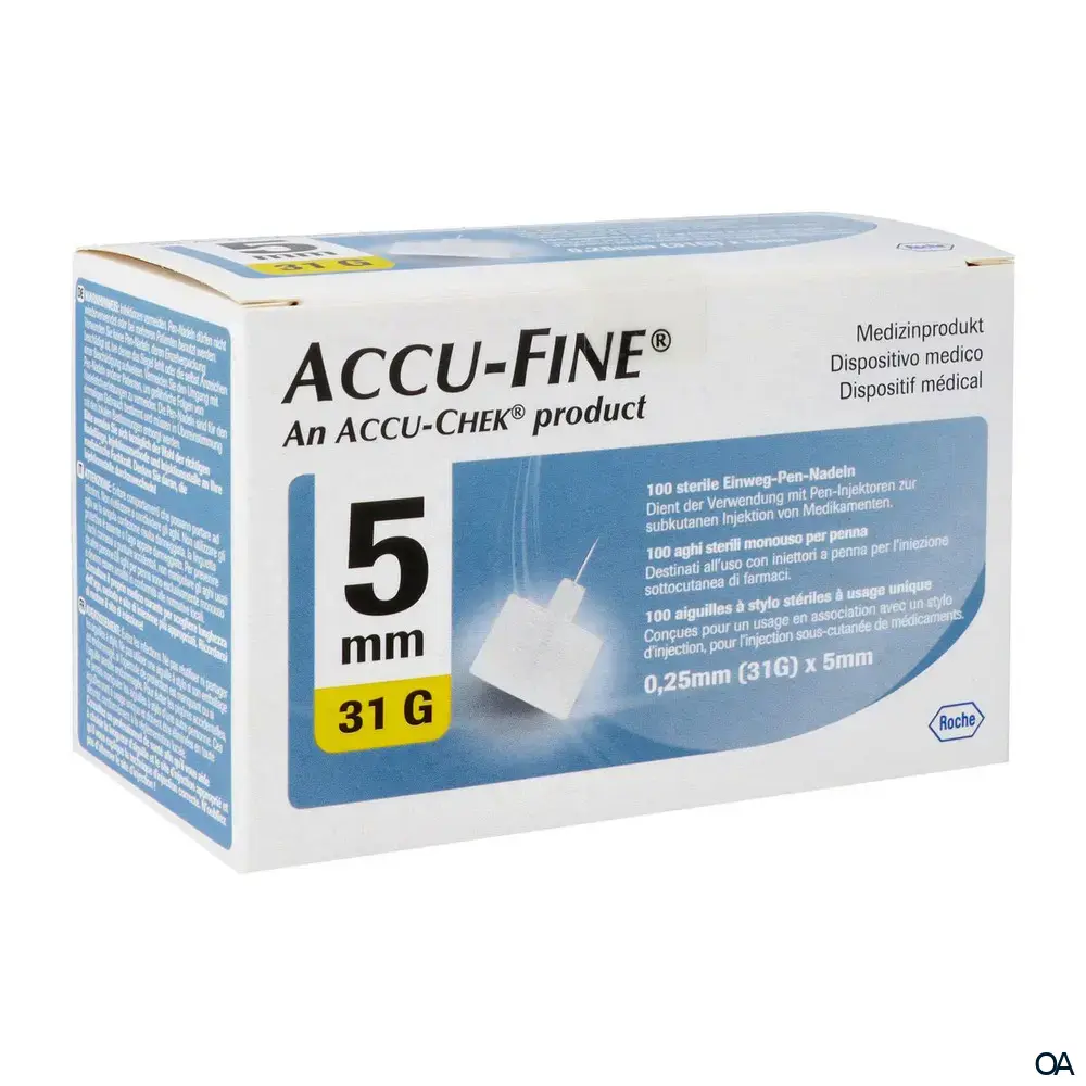 Accu-Fine® Insulinpen-Nadeln 0,25/5mm 31G Accu-Fine® Insulinpen-Nadeln 0,25/5mm 31G