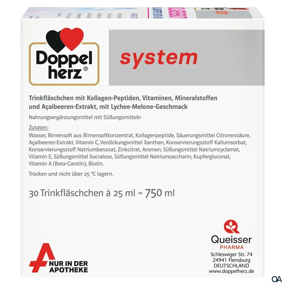 Doppelherz system KOLLAGEN BEAUTY Trinkfläschchen - Lychee-Melone