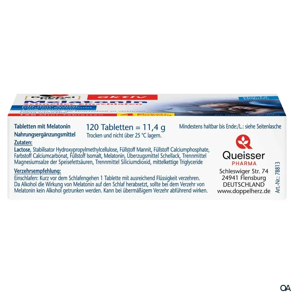 Doppelherz aktiv Melatonin Mini-Tabletten