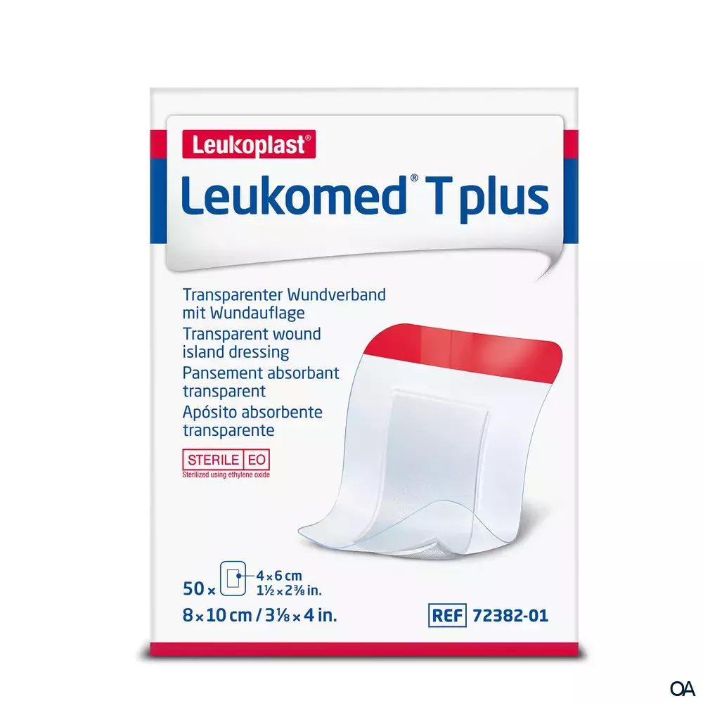 Leukomed ® T plus Transparenter Wundverband mit Wundauflage 8 x 10 cm
