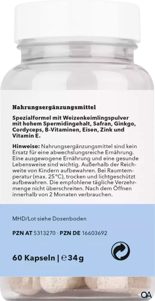 spermidinPLUS Spermidin Gedächtnis Kapseln