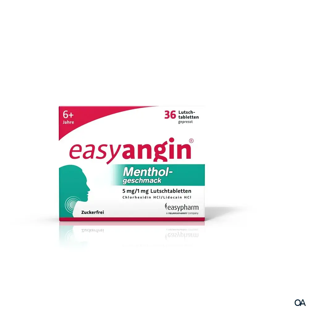 easyangin® Mentholgeschmack 5 mg/1 mg Lutschtabletten