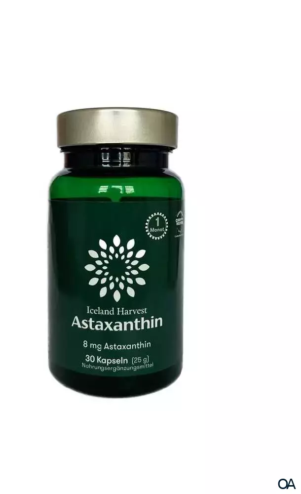 Iceland Harvest 8 mg Astaxanthin Kapseln