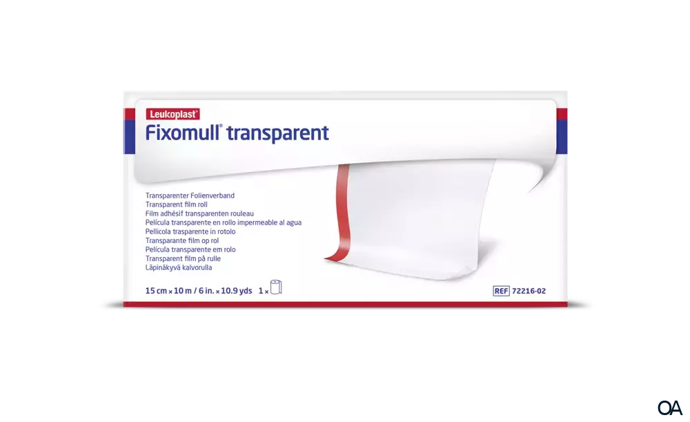 Leukoplast Fixomull® transparent Folienverband 15cm x 10m