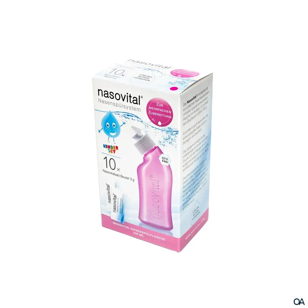 nasovital® Nasenspülsystem für Kinder - Rosa