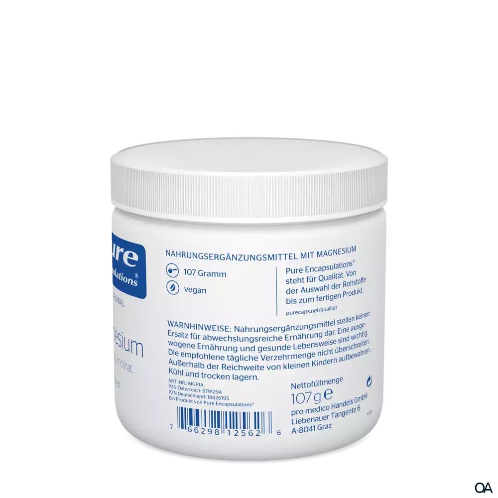 pure encapsulations® Magnesium (Magnesiumcitrat) Pulver