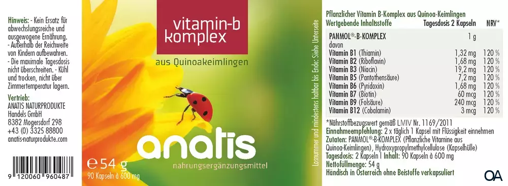 anatis Vitamin B Komplex Kapseln