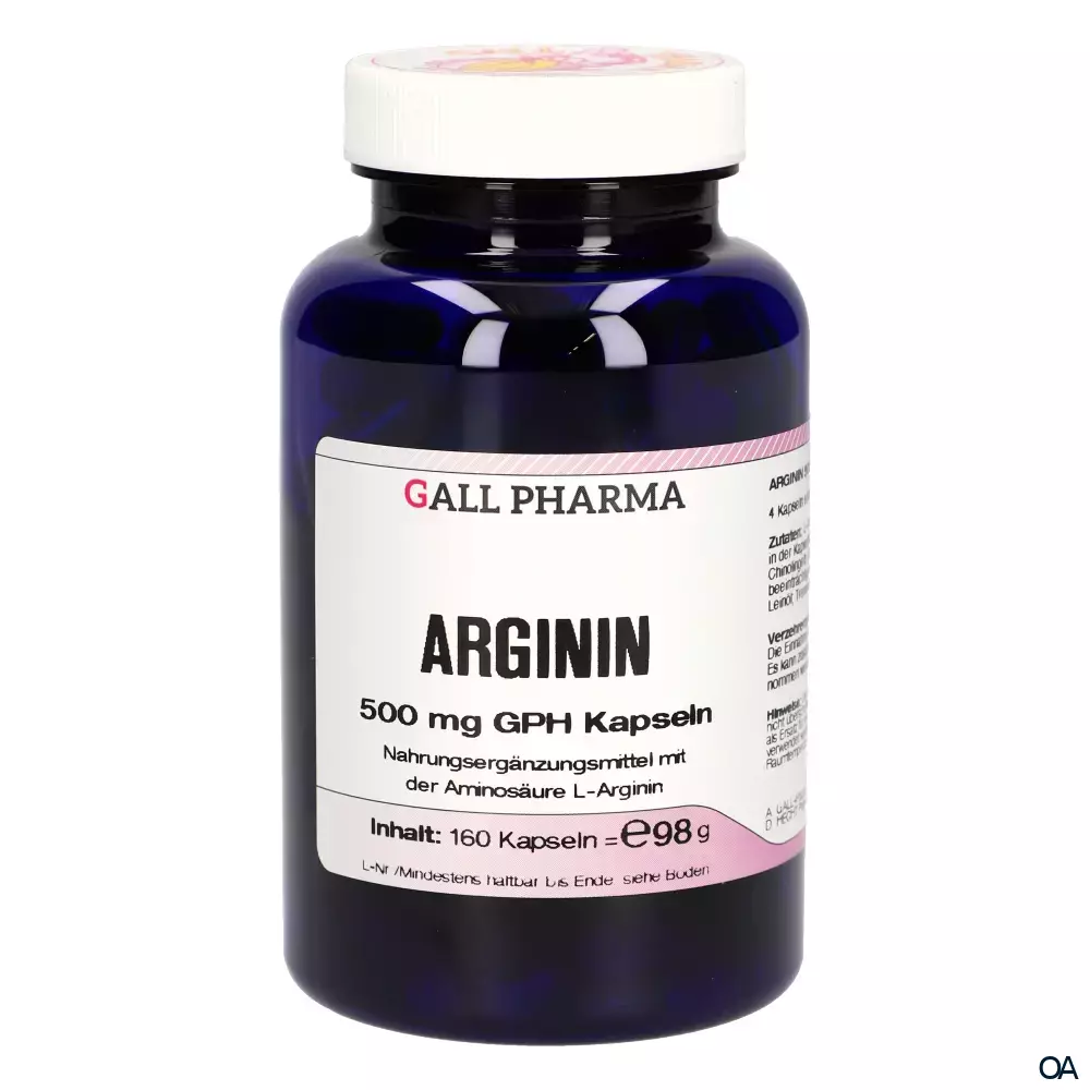 Gall Pharma Arginin 500 mg Kapseln