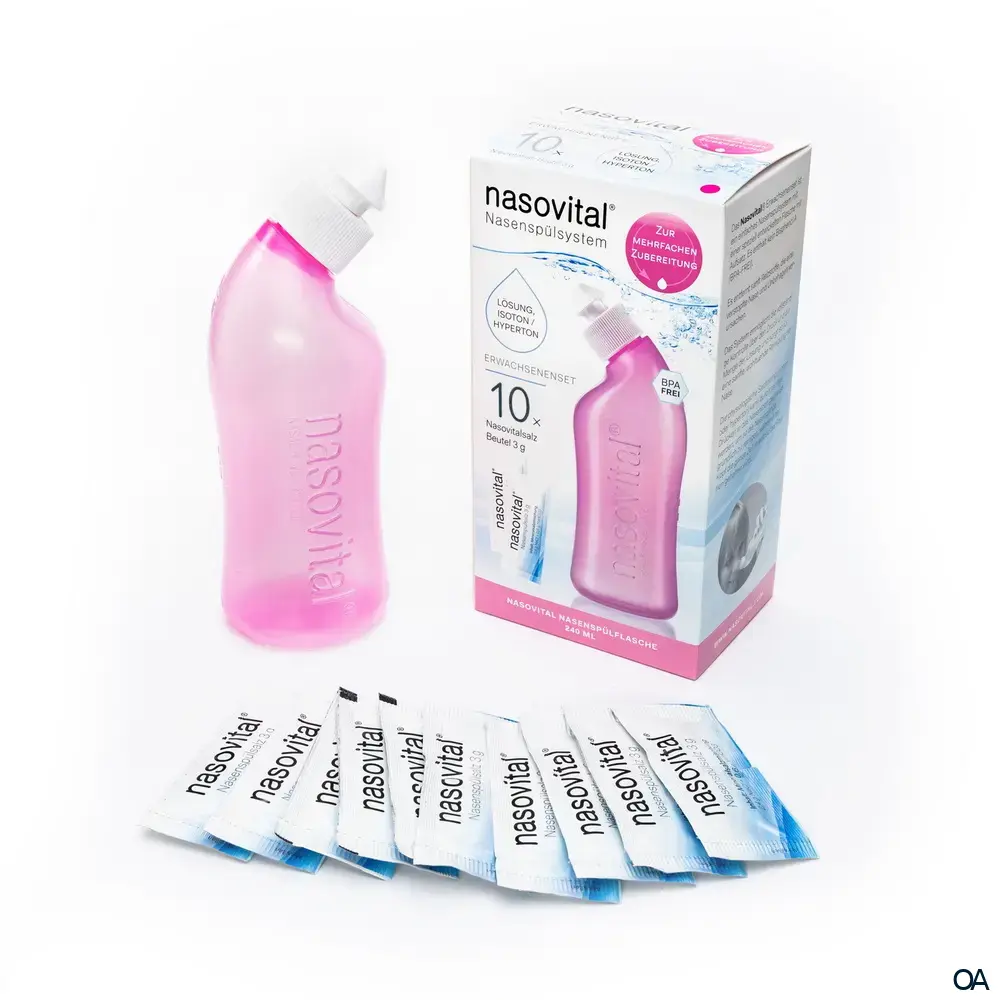 nasovital® Nasenspülsystem für Erwachsene - Rosa