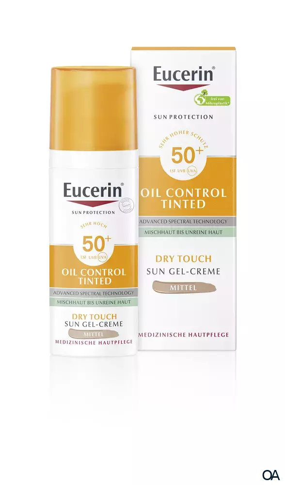 Eucerin® Oil Control Tinted Face Sun Gel-Creme LSF 50+ Mittel