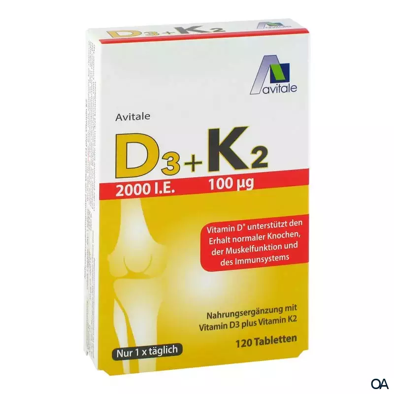 Avitale Vitamin D3 + K2 Tabletten