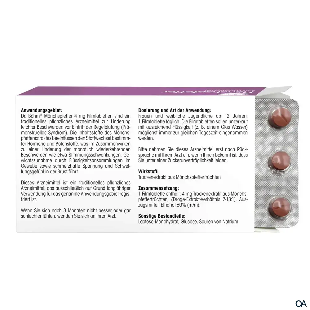 Dr. Böhm® Mönchspfeffer 4 mg Filmtabletten