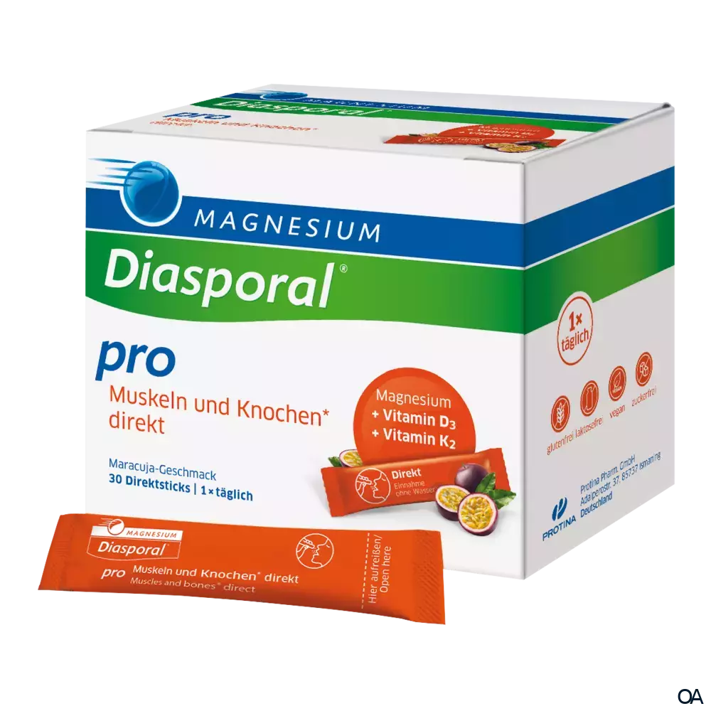 Magnesium Diasporal® Pro Muskeln und Knochen* direkt Sticks