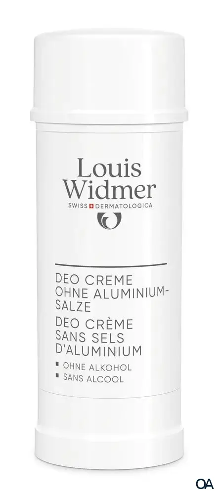 Louis Widmer Deo Creme ohne Aluminium-Salze - leicht parfümiert