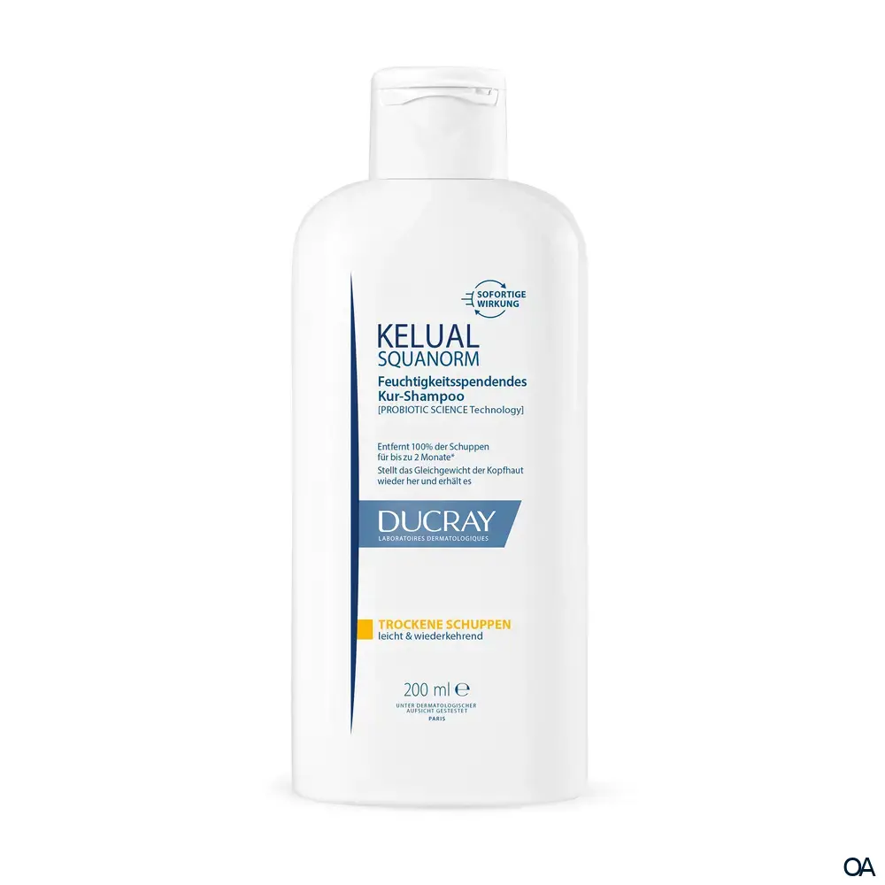 Ducray Kelual Squanorm Feuchtigkeitsspendendes Kur-Shampoo - Trockene Schuppen