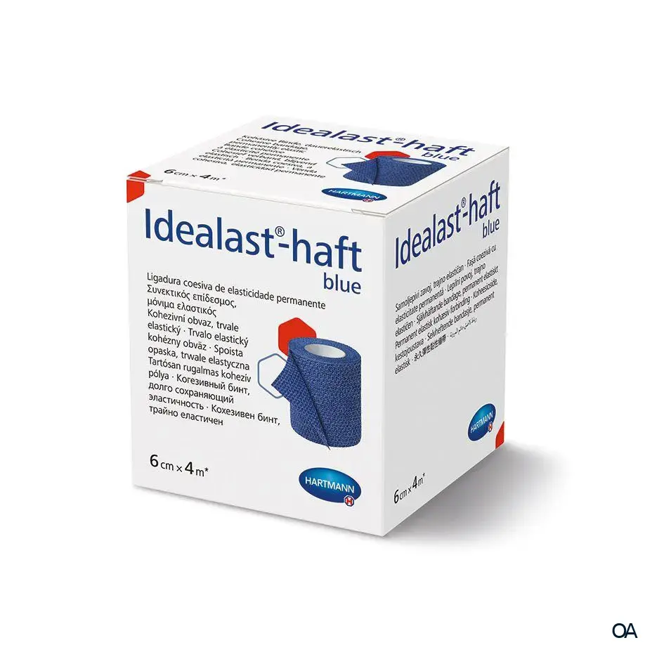 Idealast®-haft Color Idealbinde Blau 4 cm x 4 m