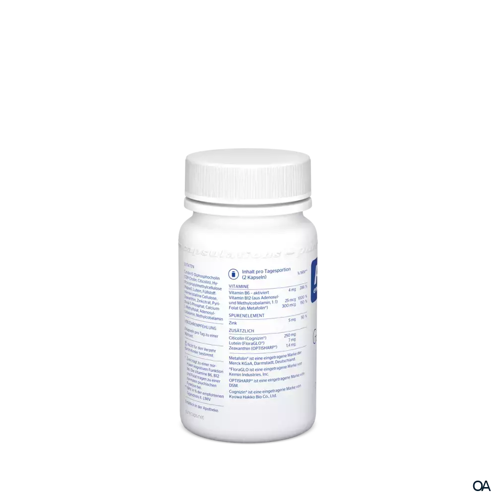 pure encapsulations® Gedächtnis Formel Kapseln