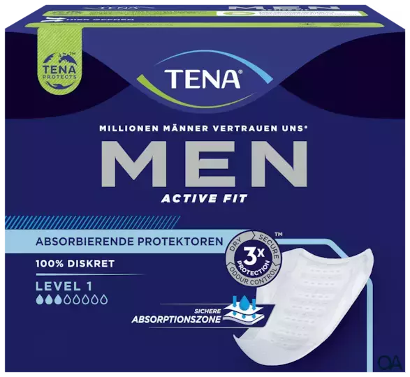 TENA Men Active Fit Saugstarker Schutz Inkontinenzeinlagen - Level 1