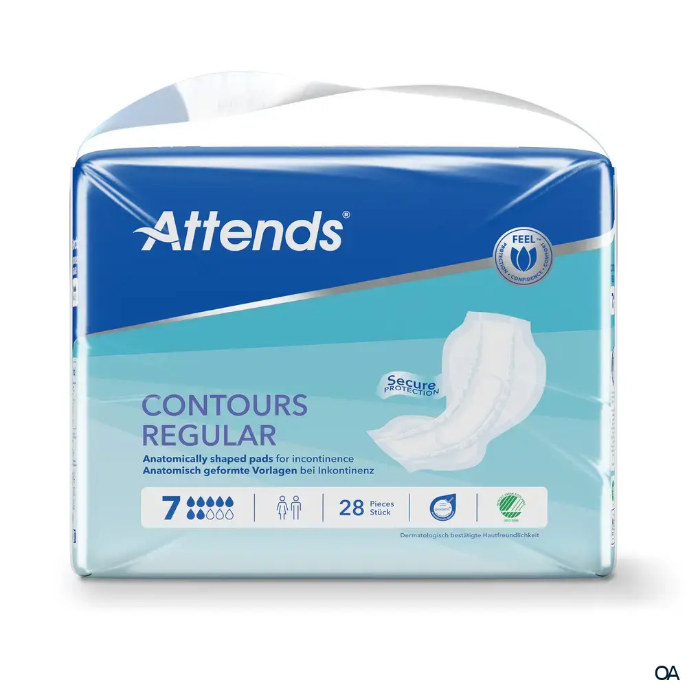 Attends Contours Regular 7 - Inkontinenzvorlagen