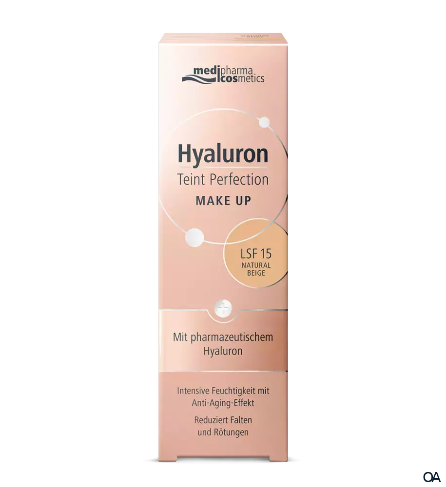 medipharma cosmetics Hyaluron Teint Perfection Make Up LSF 15 Natural Beige