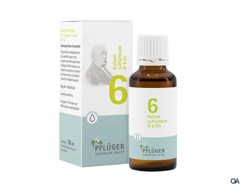 BIOCHEMIE PFLÜGER® Nr. 6 Kalium sulfuricum D 6 Dil. Tropfen