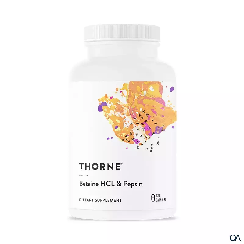 Thorne Betaine HCl & Pepsin Kapseln