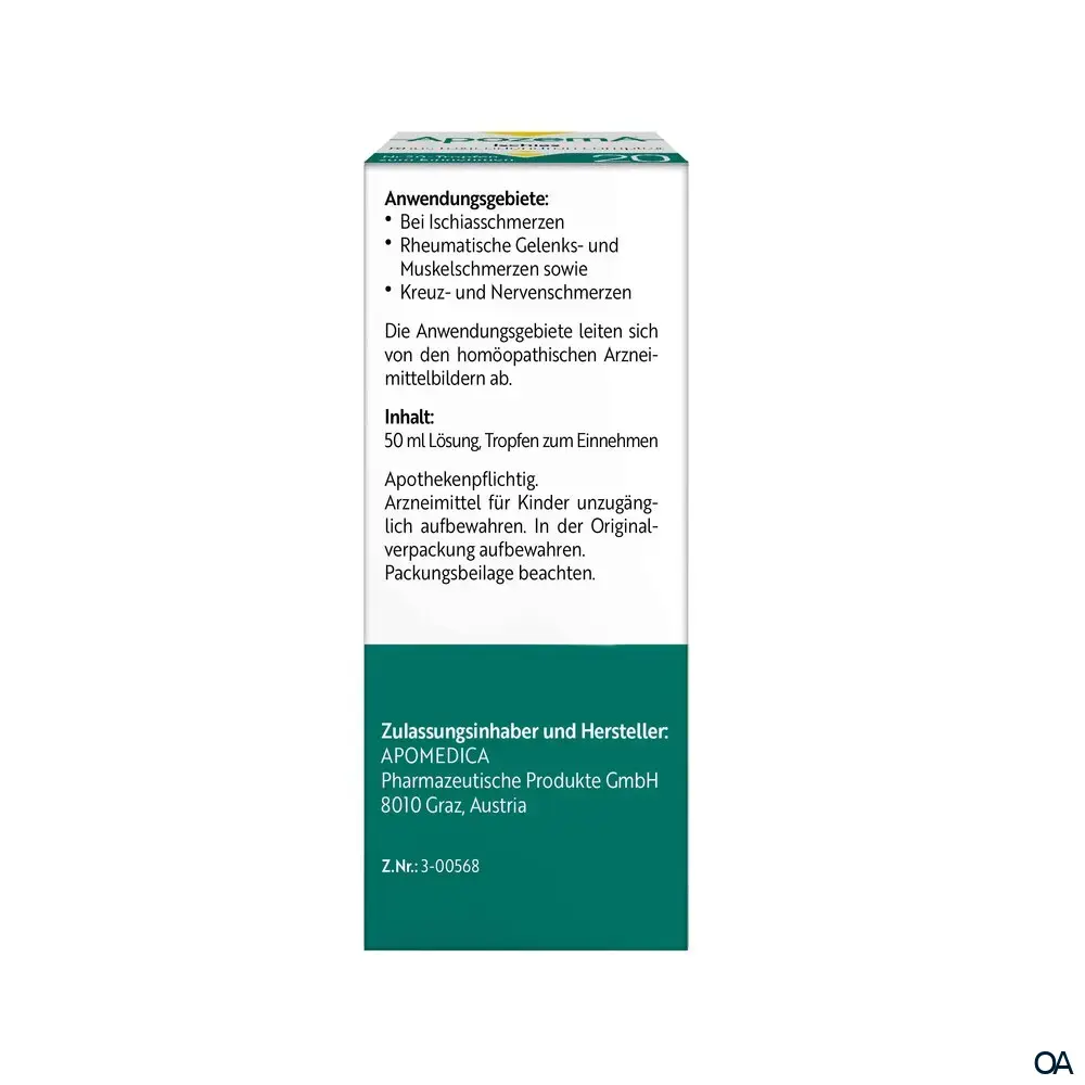 Apozema® Ischias Rhus toxicodendron complex Nr. 20 Tropfen zum Einnehmen