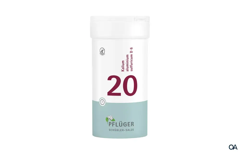 BIOCHEMIE PFLÜGER® Nr. 20 Kalium aluminium sulfuricum D6 Tabletten