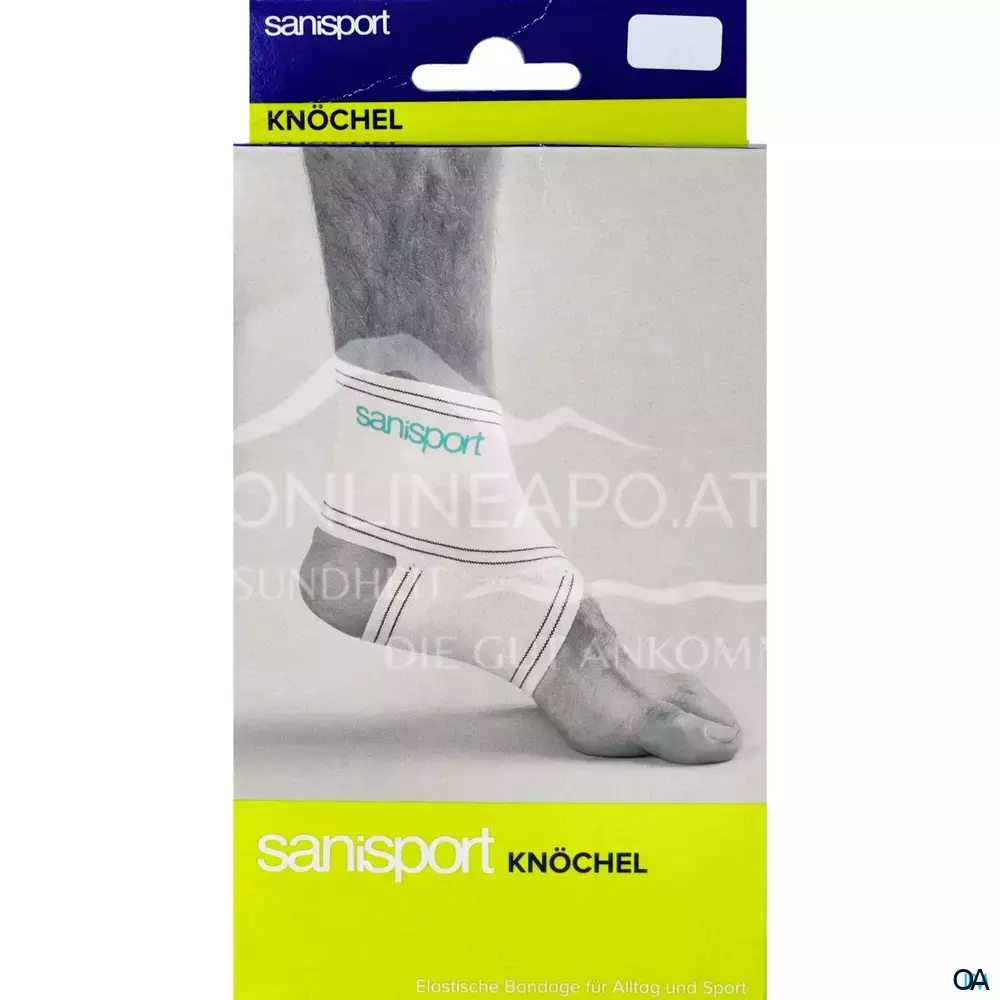 sanisport Knöchelbandage weiß - Größe Medium