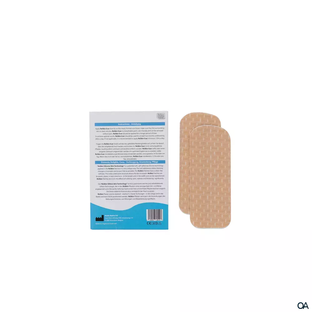 ReSkin® MED Scar Silikonpflaster Medium 4 x 10 cm