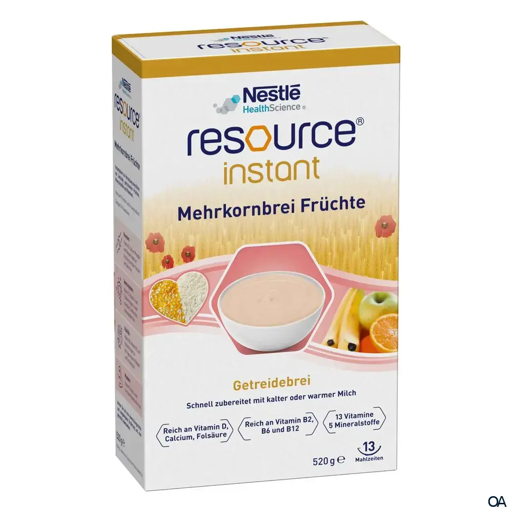 Nestle resource® instant Mehrkornbrei Früchte 520g