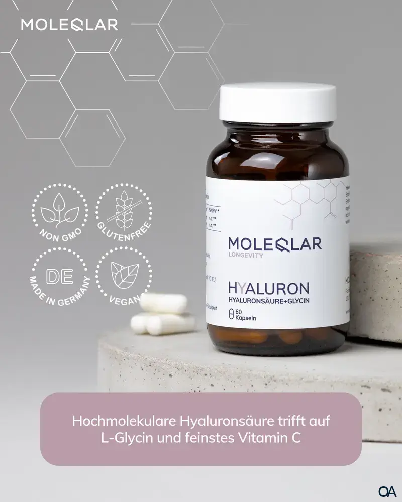 MoleQlar Longevity Hyaluron + Glycin Kapseln
