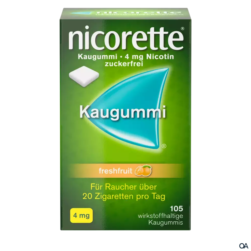 Nicorette® Freshfruit 4 mg - Kaugummi zur Raucherentwöhnung Nicorette® Freshfruit 4 mg - Kaugummi zur Raucherentwöhnung