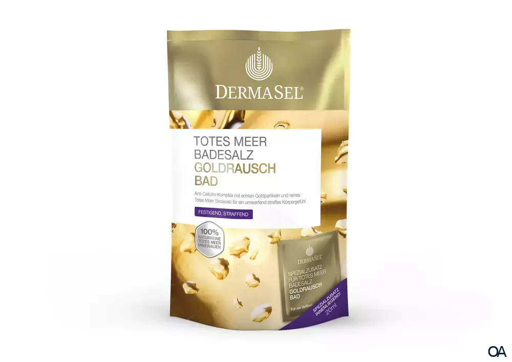 DermaSel® Totes Meer Badesalz Goldrausch Bad