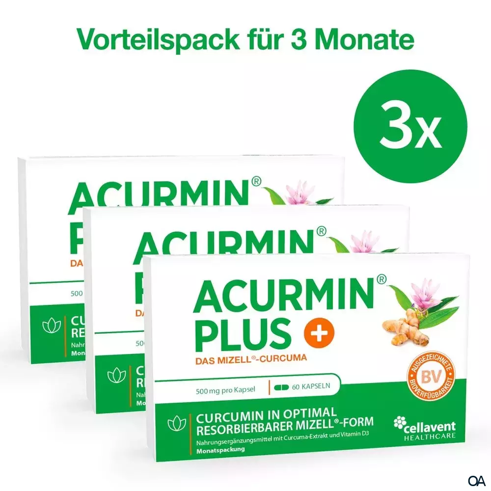 ACURMIN® PLUS Weichkapseln Mizell-Curcuma