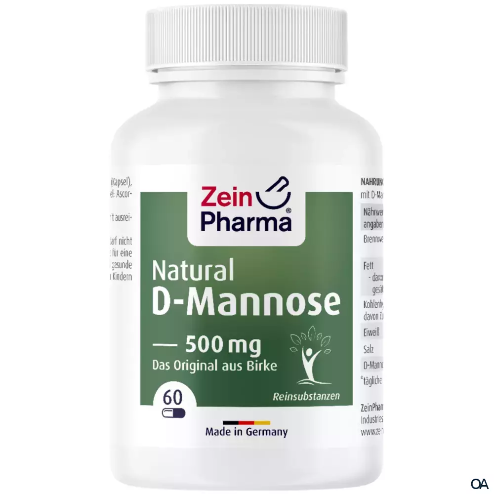ZeinPharma Natural D-Mannose 500 mg Kapseln