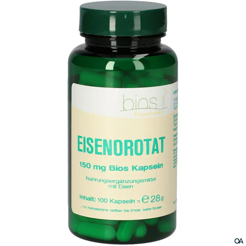 Bios Eisenorotat 150 mg Kapseln Bios Eisenorotat 150 mg Kapseln