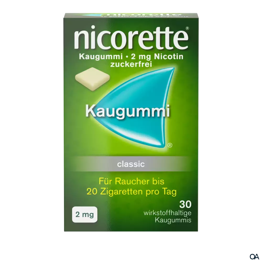 Nicorette® Classic 2 mg - Kaugummi zur Raucherentwöhnung Nicorette® Classic 2 mg - Kaugummi zur Raucherentwöhnung