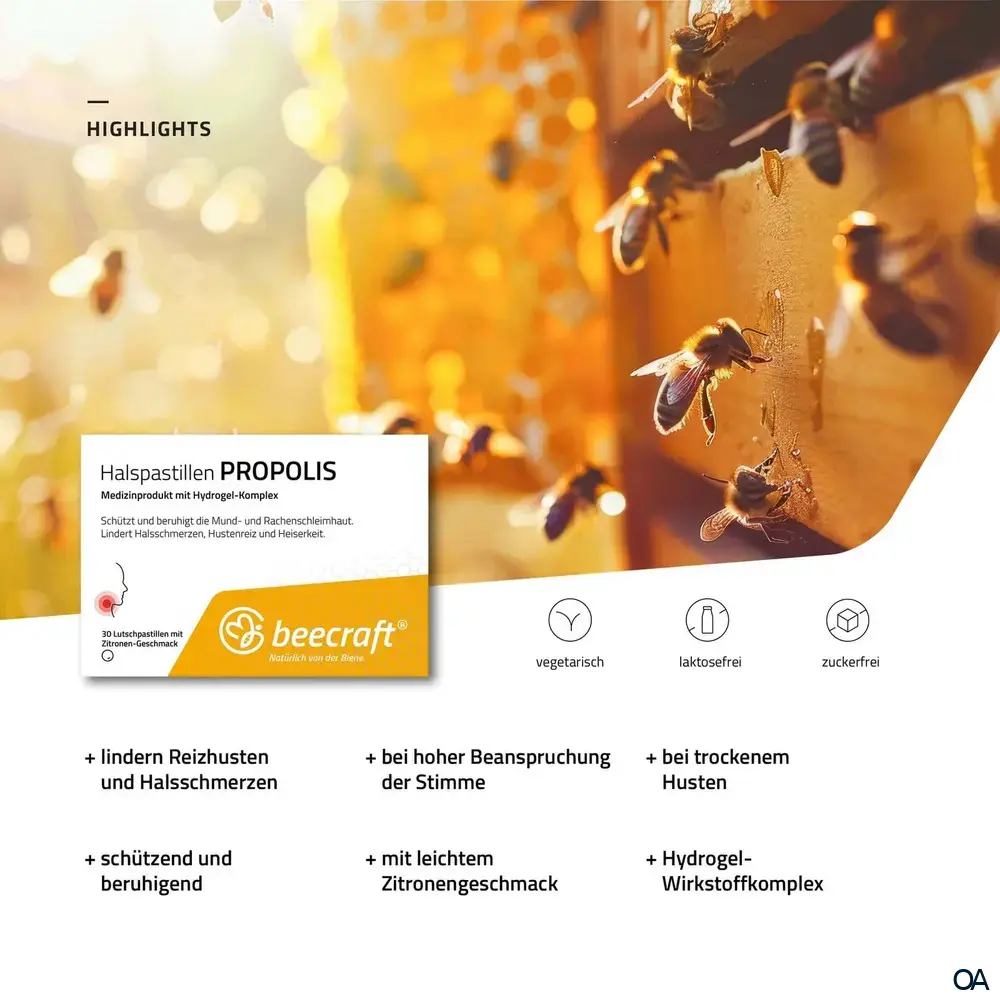 beecraft® Halspastillen Propolis