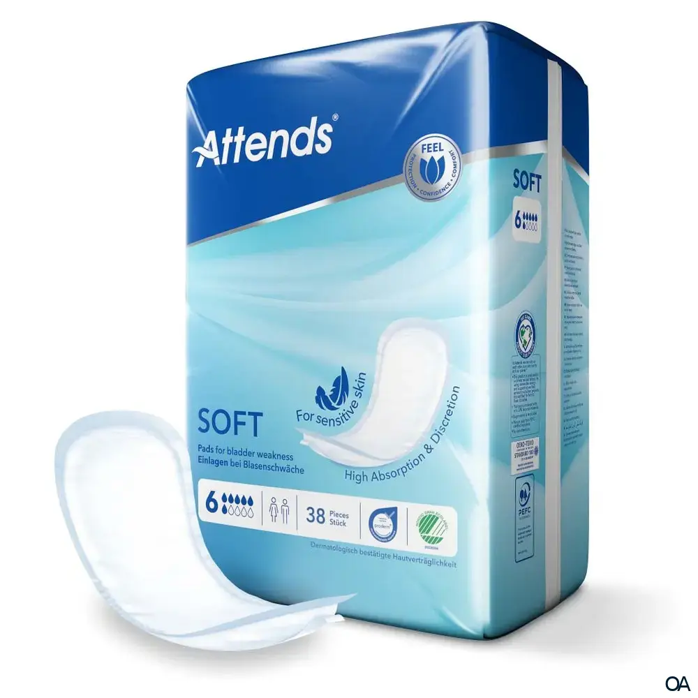 Attends Soft 6 Einlagen bei Blasenschwäche