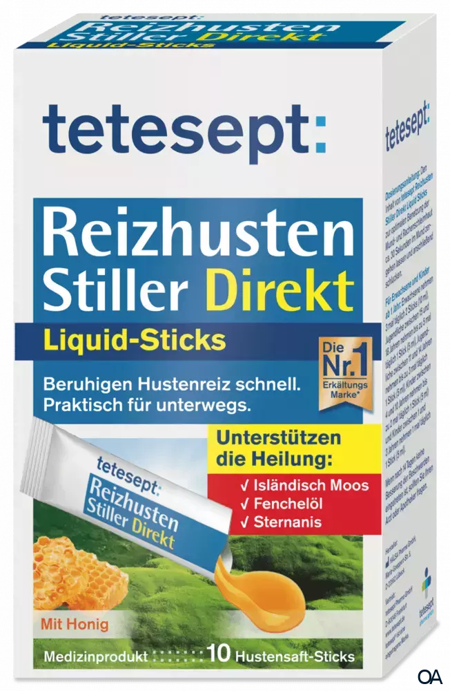 tetesept Reizhusten Stiller Direkt Liquid Sticks