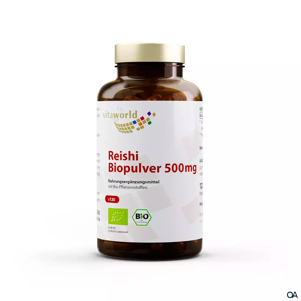 Vitaworld Reishi Biopulver 500 mg Kapseln
