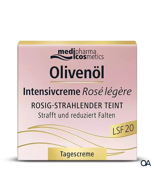 medipharma cosmetics Olivenöl Intensivcreme Rosé légère Tagescreme LSF 20