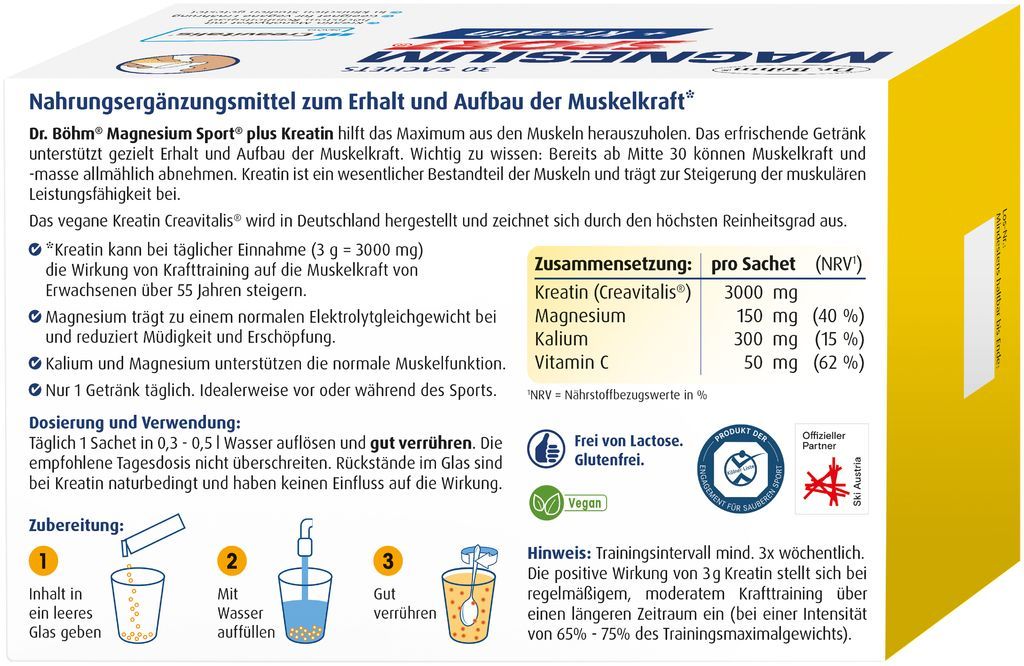 Dr. Böhm® Magnesium Sport® + Kreatin